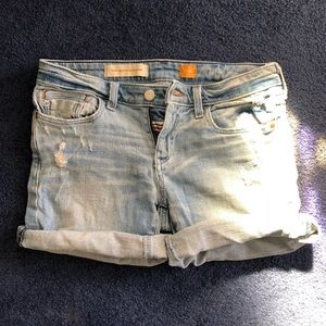 Anthropologie Pilcro distressed denim shorts
